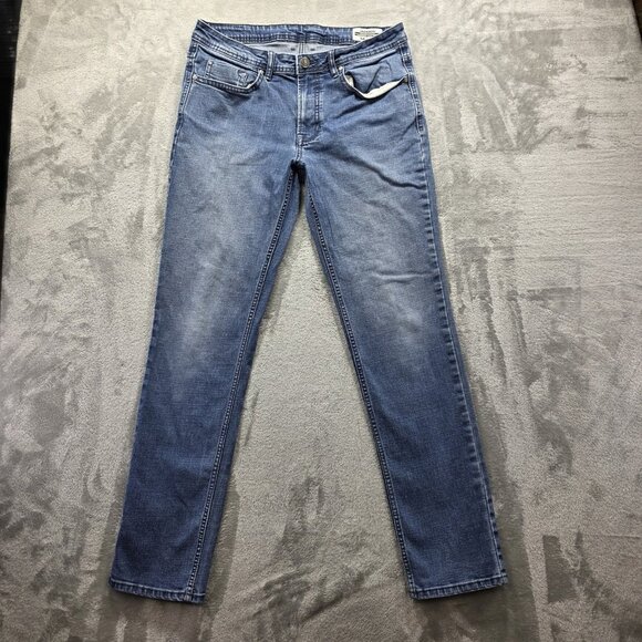 Buffalo David Bitton Jackson Jeans Mens 34x34 Blue Straight Stretch Denim Pants - Picture 1 of 10